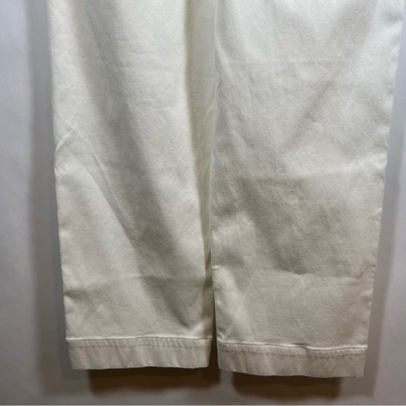 Spanx women’s Stretch Twill Wide Leg Pants size S cropped white - Picture 7 of 10
